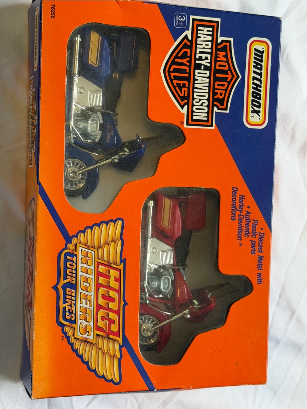 Matchbox Harley-Davidson Toy Motorcycles - Blue & Red